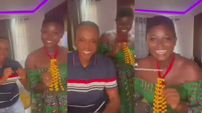 Afua Asantewaa and husband joins Tiktok challenge – watch